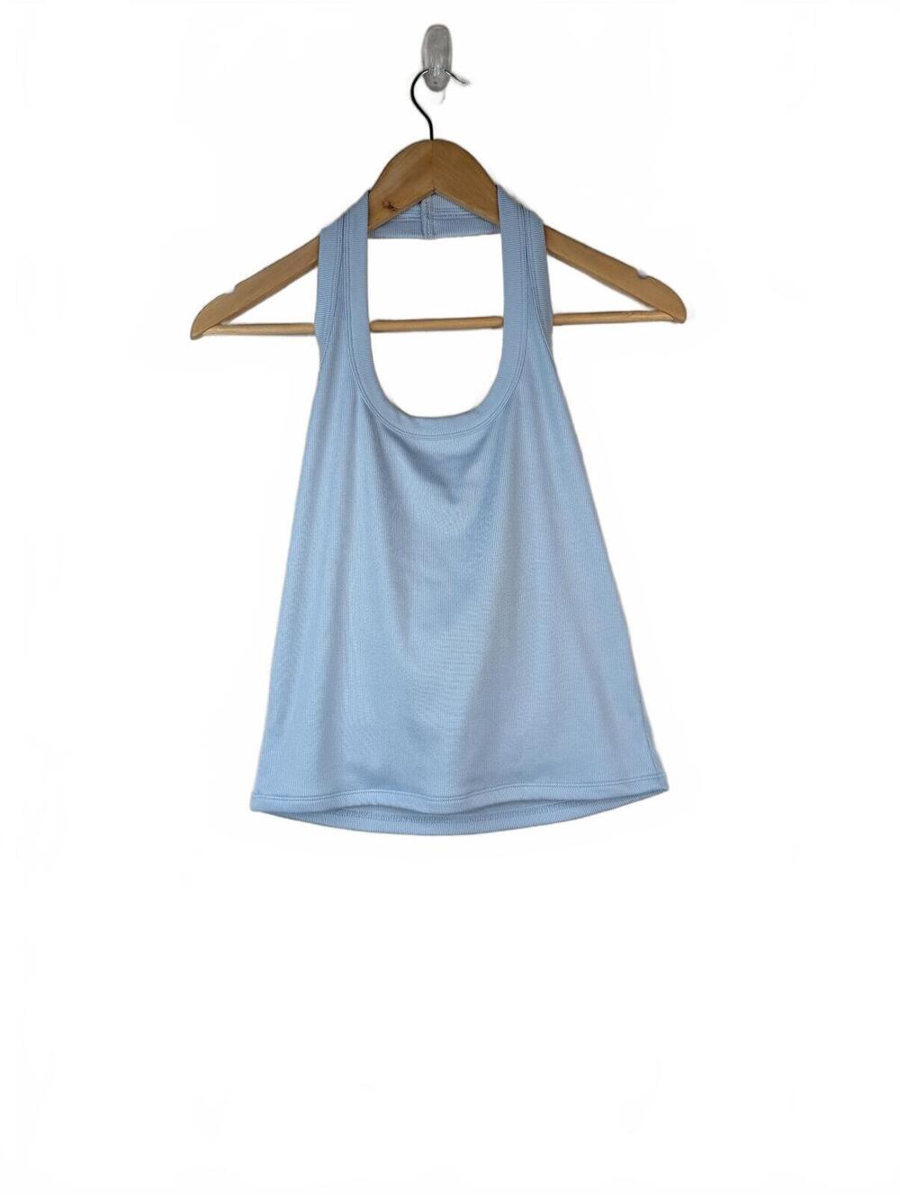 NWT LNA Bradley Halter Top Blue Mist Size L - Picture 2 of 6